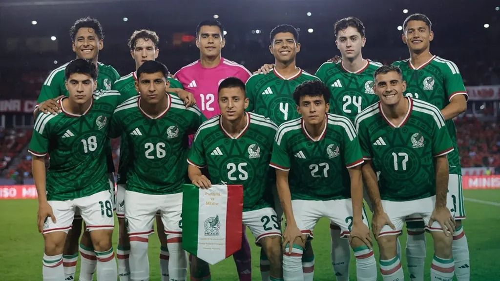 La Selección Mexicana previo a un partido